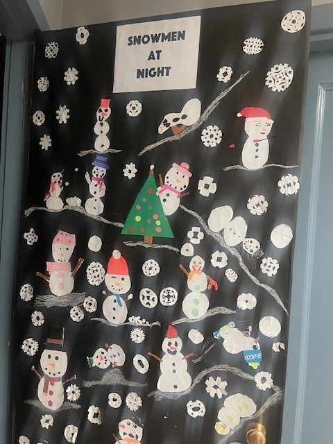 WindsorPark BandWSnowmanSnowFlakesPaper